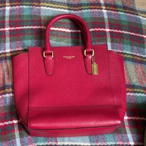 Coach mini Tanner saffiano leather